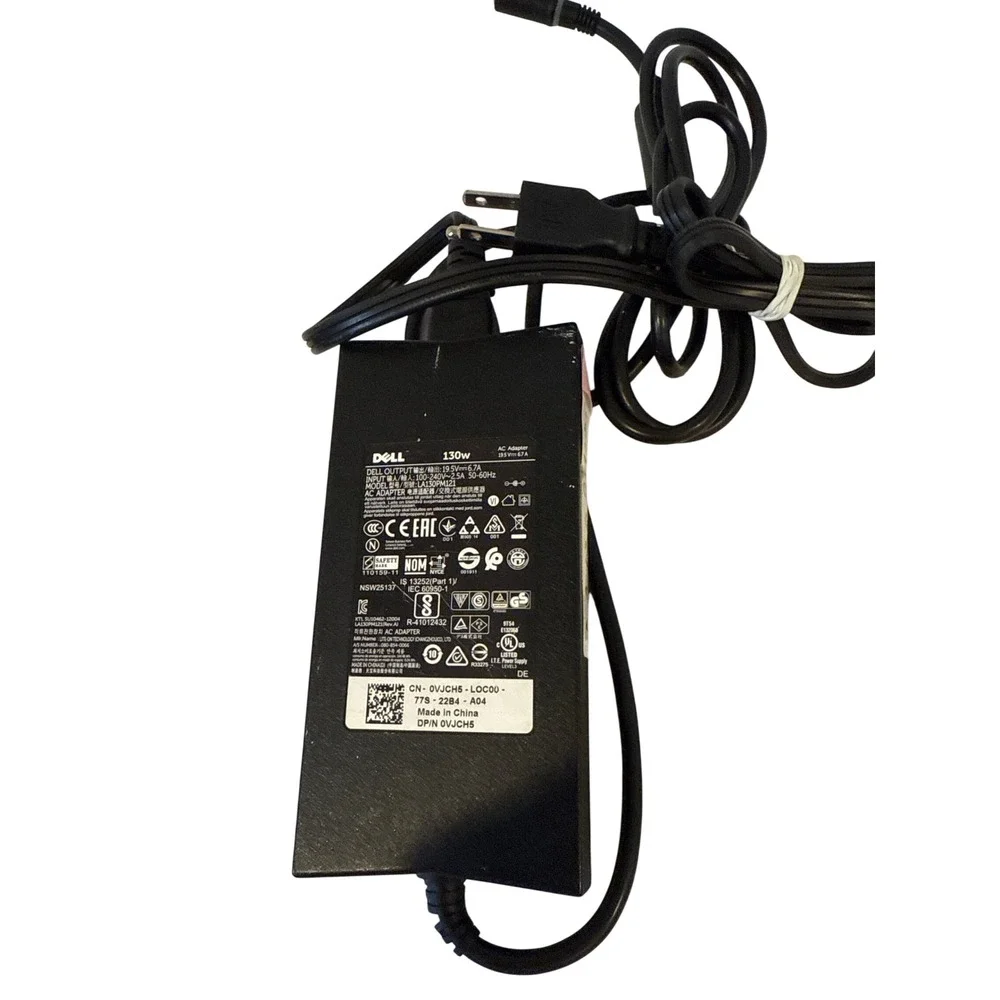 Dell E-Port II PR03X Docking Station with 130W AC Power Adapter LA130PM121 Black